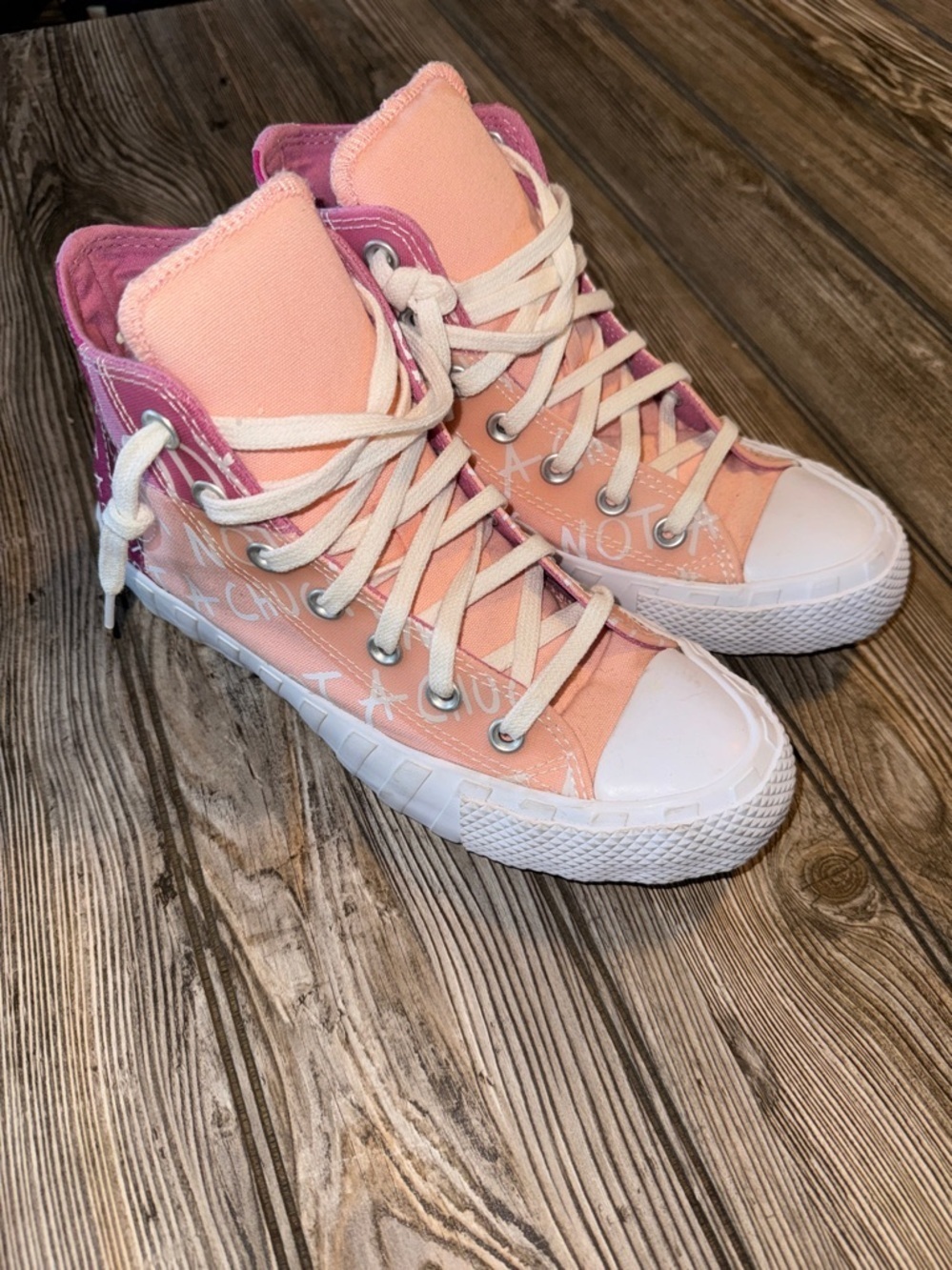 Converse 272574C Not a Chuck Pink High Top Size 5 Sneakers